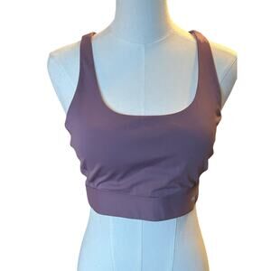Ewedoos purple sports bra Medium stretchy yoga running
